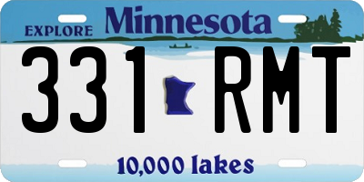 MN license plate 331RMT