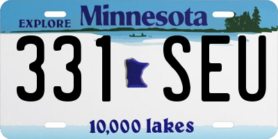MN license plate 331SEU