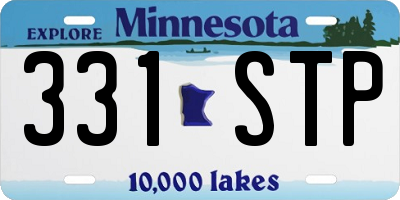 MN license plate 331STP