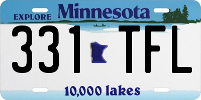 MN license plate 331TFL
