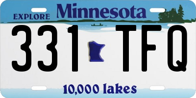 MN license plate 331TFQ
