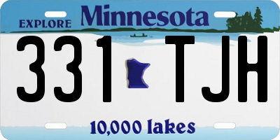 MN license plate 331TJH