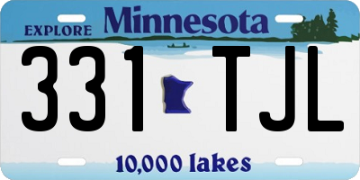 MN license plate 331TJL