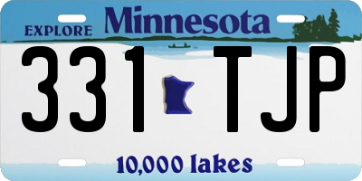 MN license plate 331TJP