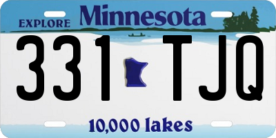 MN license plate 331TJQ