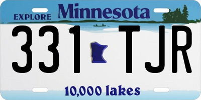 MN license plate 331TJR