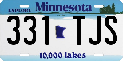 MN license plate 331TJS