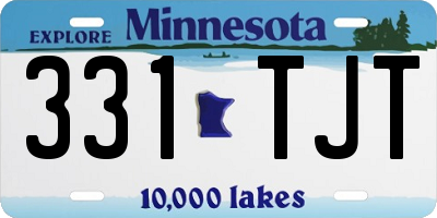MN license plate 331TJT