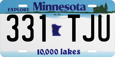 MN license plate 331TJU