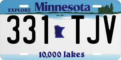 MN license plate 331TJV