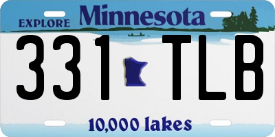 MN license plate 331TLB