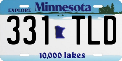 MN license plate 331TLD