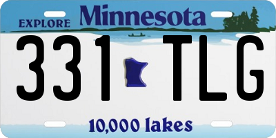 MN license plate 331TLG