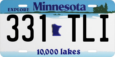 MN license plate 331TLI