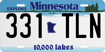 MN license plate 331TLN