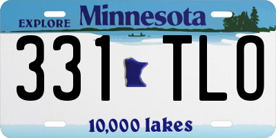 MN license plate 331TLO