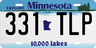MN license plate 331TLP