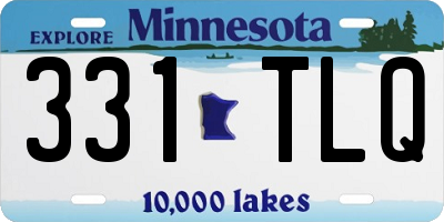 MN license plate 331TLQ