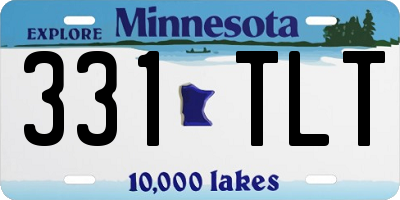 MN license plate 331TLT