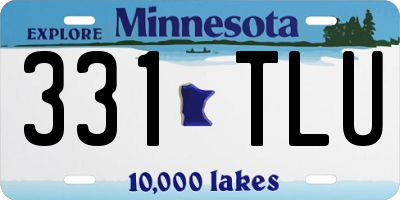 MN license plate 331TLU