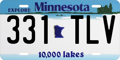 MN license plate 331TLV