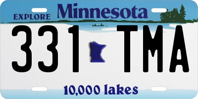 MN license plate 331TMA