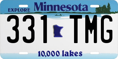 MN license plate 331TMG