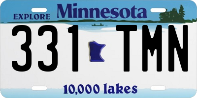 MN license plate 331TMN