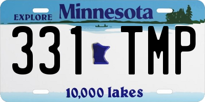 MN license plate 331TMP