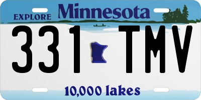 MN license plate 331TMV