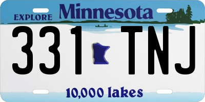 MN license plate 331TNJ
