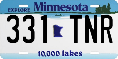 MN license plate 331TNR