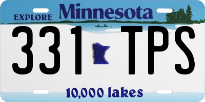 MN license plate 331TPS