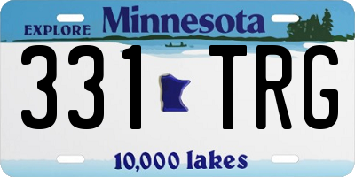 MN license plate 331TRG