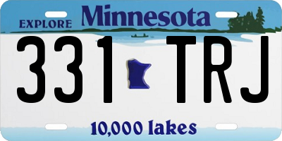 MN license plate 331TRJ
