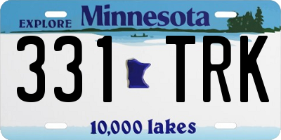 MN license plate 331TRK