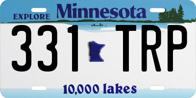 MN license plate 331TRP