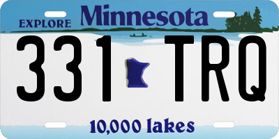 MN license plate 331TRQ
