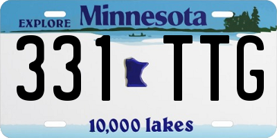 MN license plate 331TTG