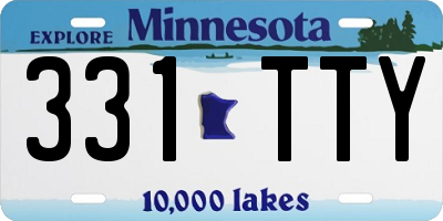 MN license plate 331TTY