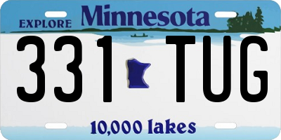 MN license plate 331TUG