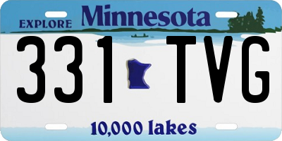 MN license plate 331TVG