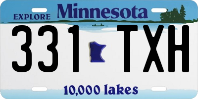 MN license plate 331TXH
