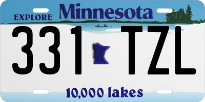 MN license plate 331TZL