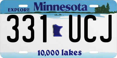 MN license plate 331UCJ