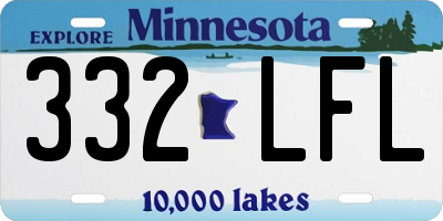 MN license plate 332LFL