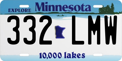 MN license plate 332LMW