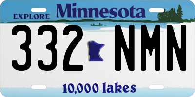 MN license plate 332NMN