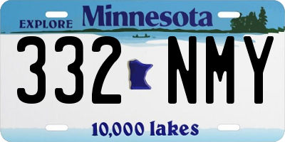 MN license plate 332NMY