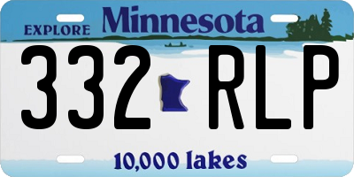 MN license plate 332RLP